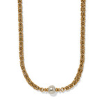 Brighton Trust Your Journey Pearl Chain Short Necklace