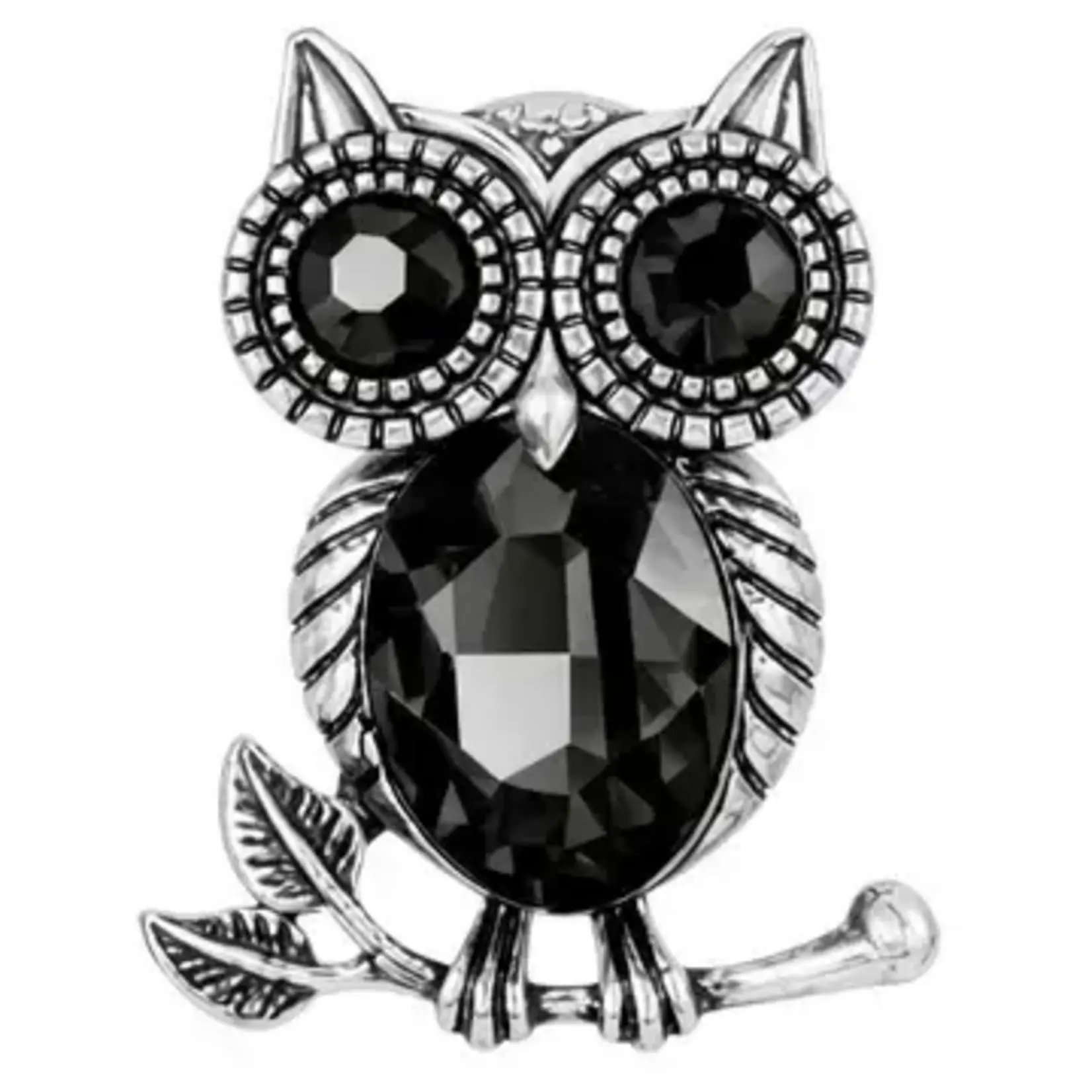 Artful Design Magnetic Brooches-003/BK Black Owl