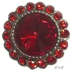 Small Diameter Magnetic Brooches-333-Red