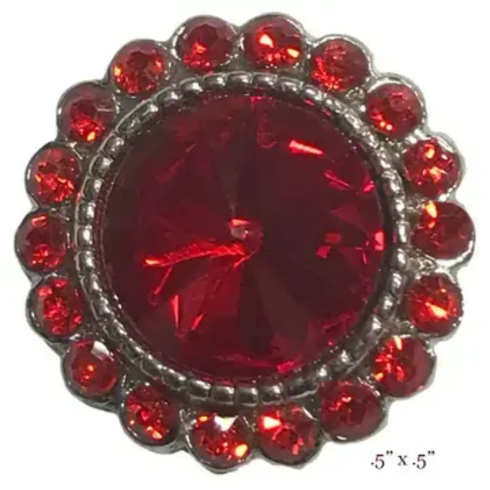 Small Diameter Magnetic Brooches-333-Red