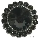 Small Diameter Magnetic Brooches-333-Black