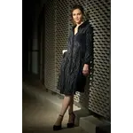 Samuel Dong A-Line Coat Dress With Black Knit Jersey Cami-Dress