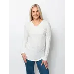 Dreamcatcher Drape Neck Blouse in Ivory