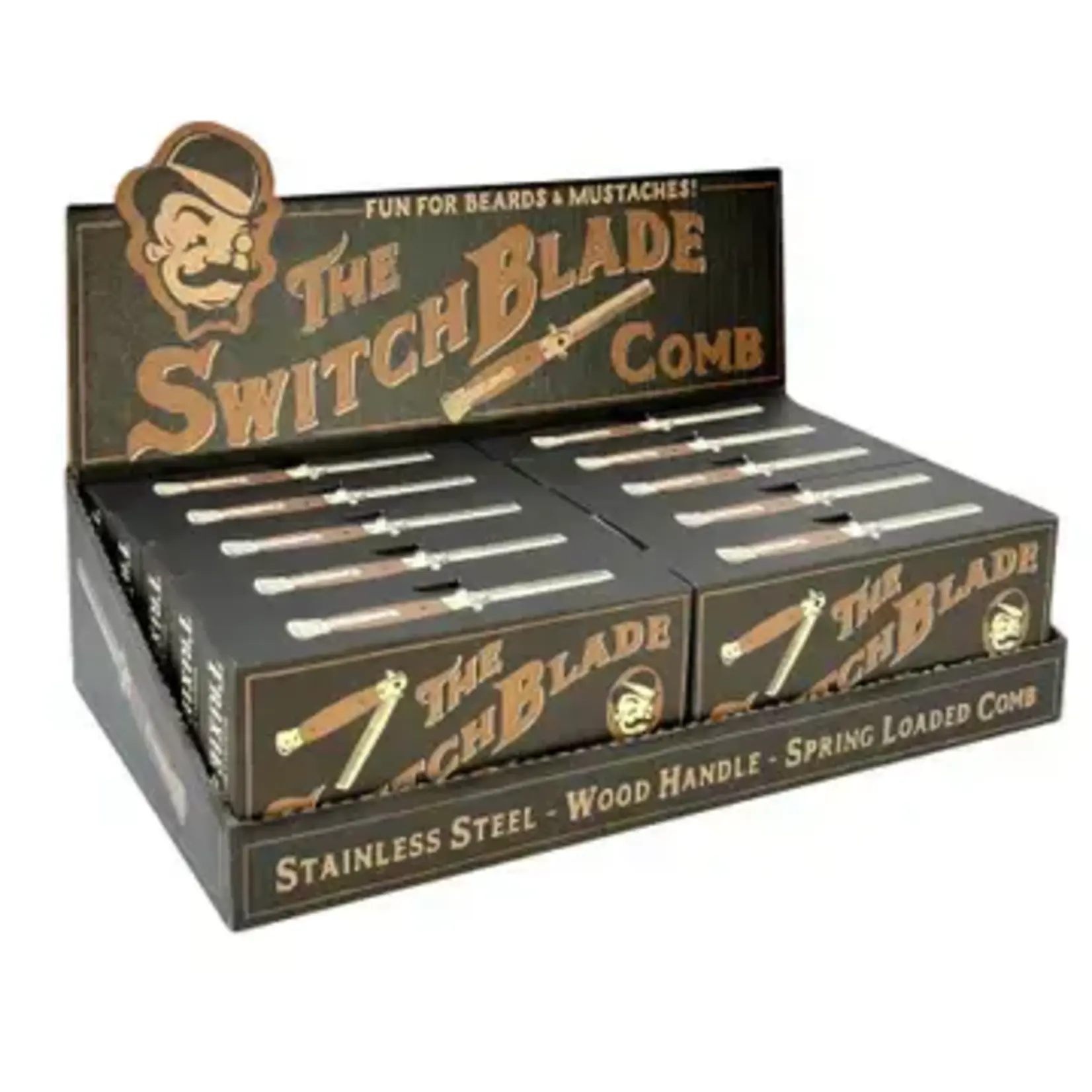 Lucky Jack Switchblade Comb – Spring-Action Grooming Tool