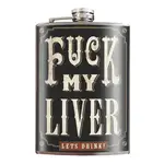 Lucky Jack Flask - F*Ck My Liver