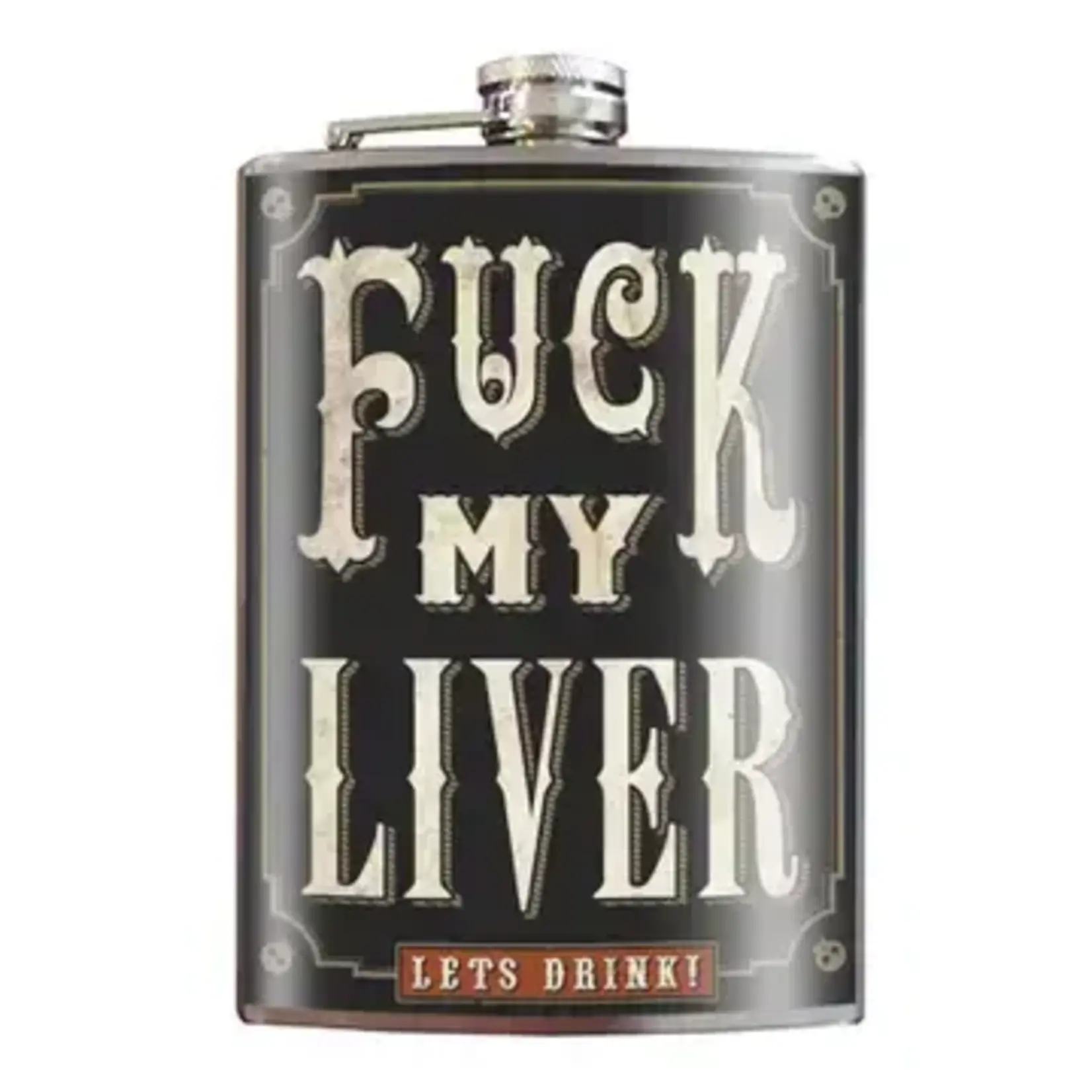 Lucky Jack Flask - F*Ck My Liver
