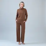 Clara Sunwoo Lounge Knit - Tipped Hem Sweater - Camel