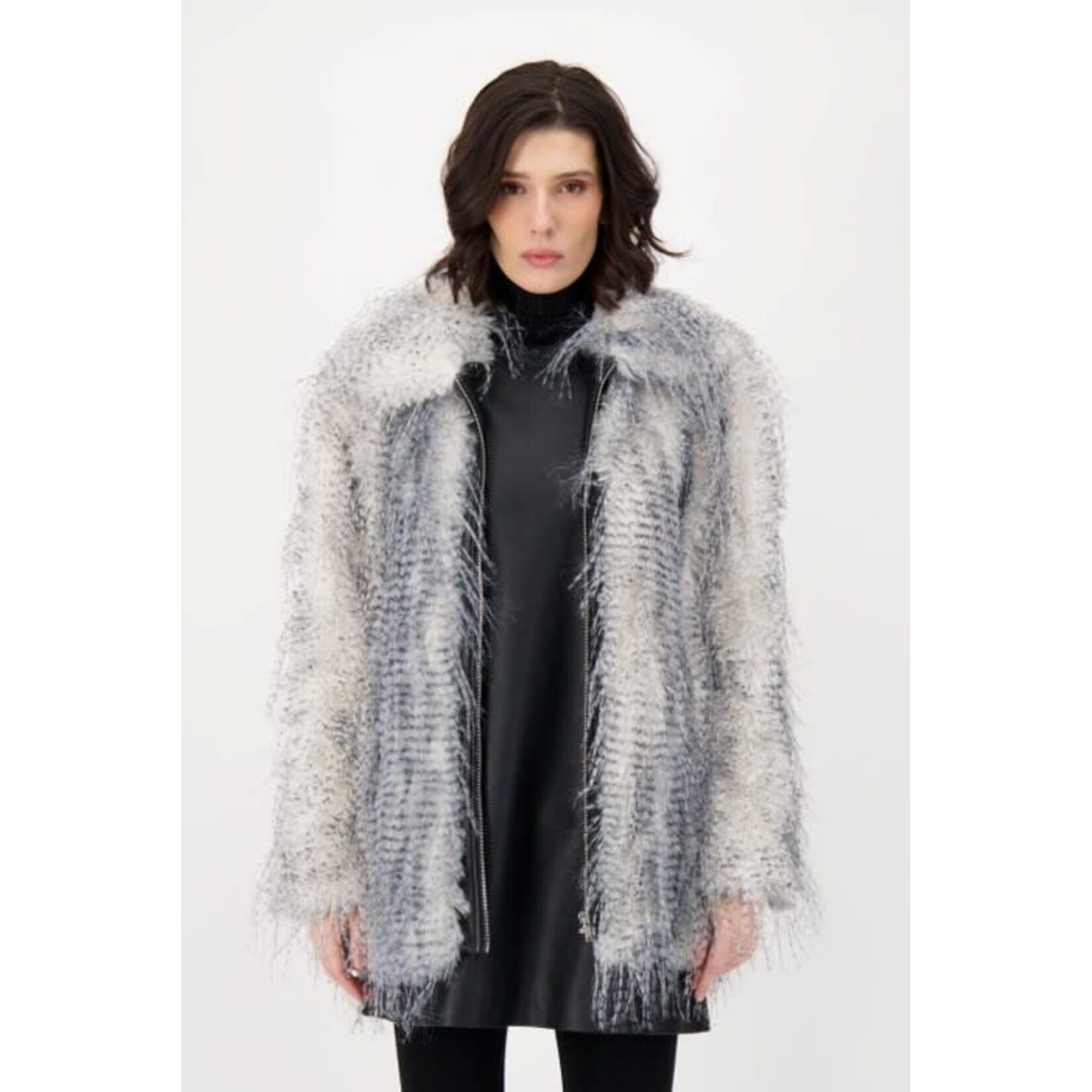 Eyelash Jacket With Pu Inserts