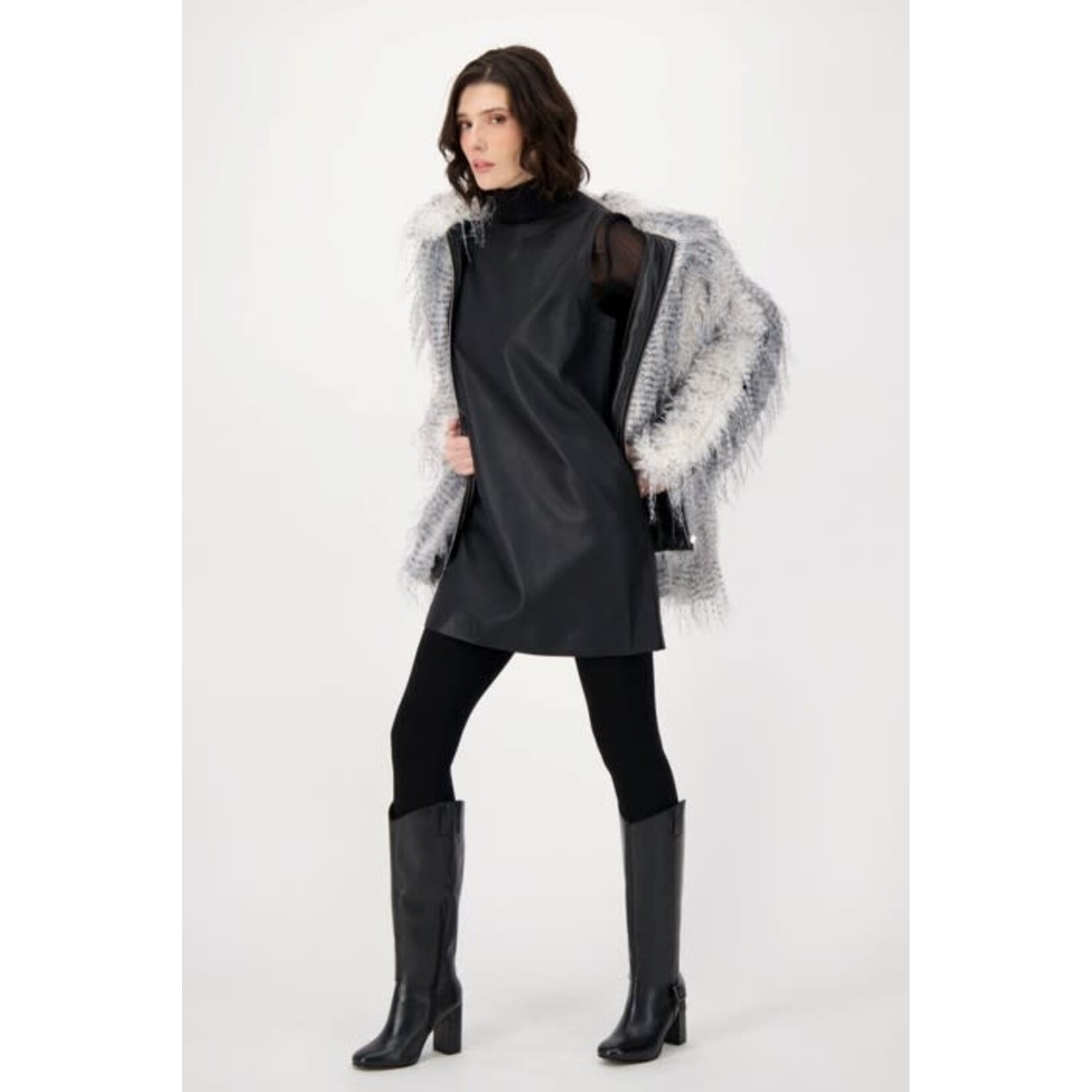 Eyelash Jacket With Pu Inserts