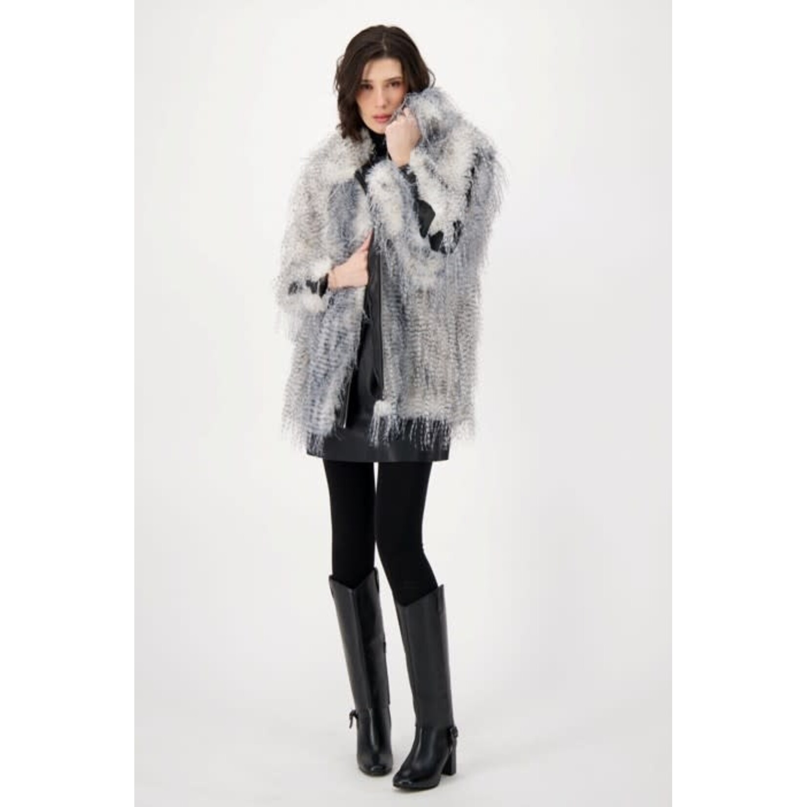 Eyelash Jacket With Pu Inserts