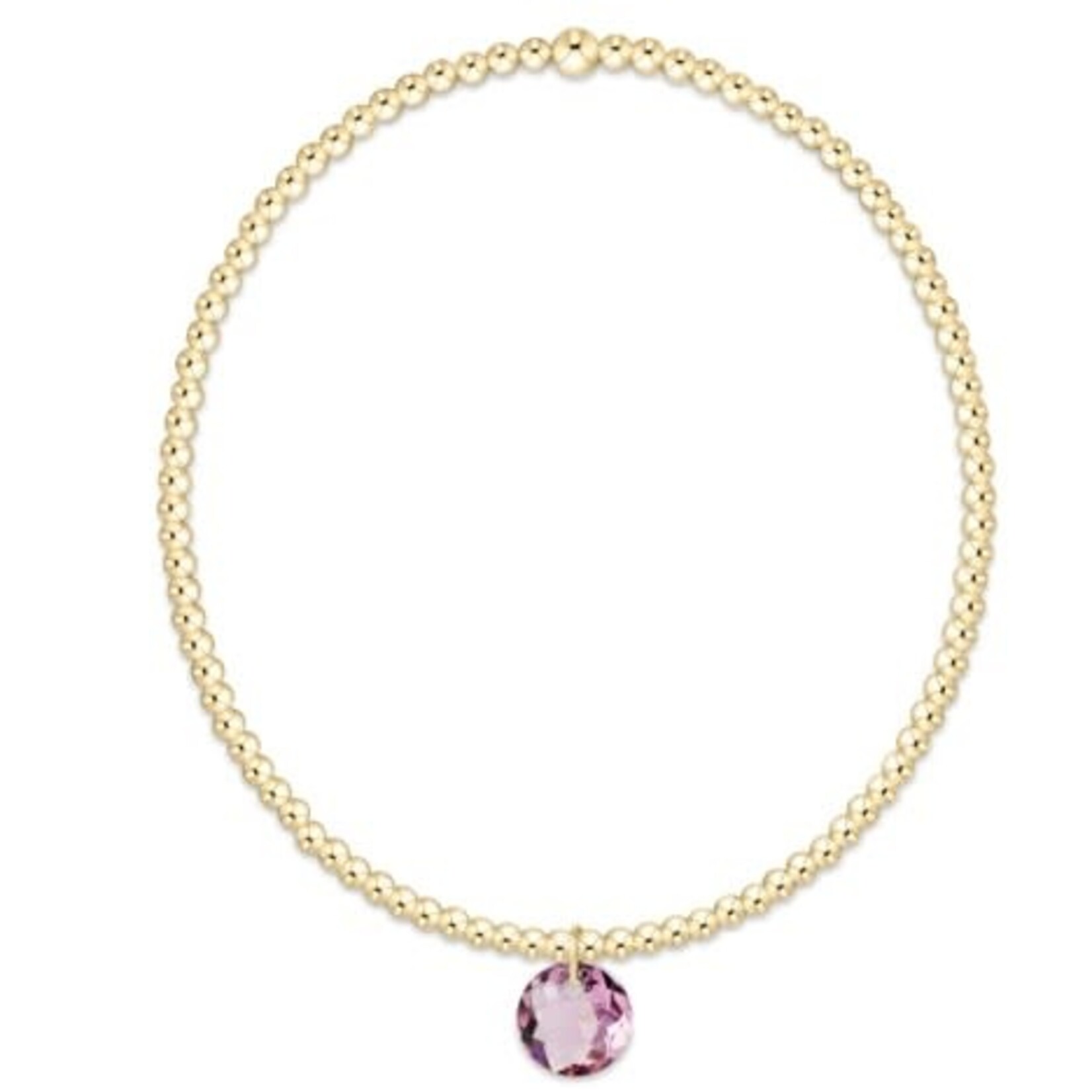 enewton Design CLASSIC GOLD 2MM BRACELET - REFLECTION SMALL CHARM - 02