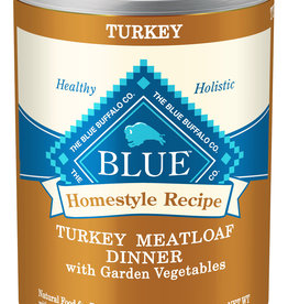 BLUE BUFFALO BLUE Homestyle Recipe®  Adult Dogs Turkey Meatloaf Dinner with Garden Vegetables 12 oz