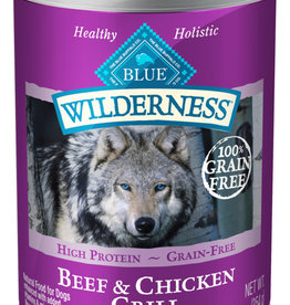 BLUE BUFFALO BLUE Wilderness™  Adult Dogs Beef and Chicken Grill 12.5 oz