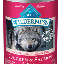 BLUE BUFFALO BLUE Wilderness™  Adult Dogs Salmon and Chicken Grill 12.5 oz