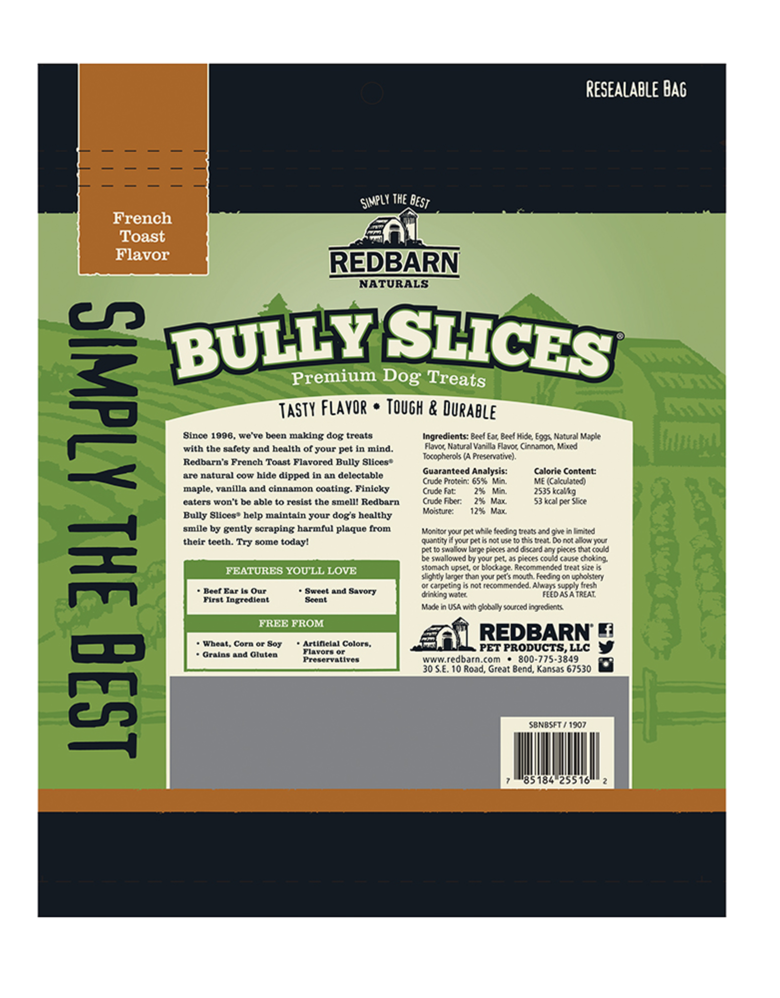 REDBARN PET PRODUCTS REDBARN Bully Slices® French Toast Flavor 9 oz