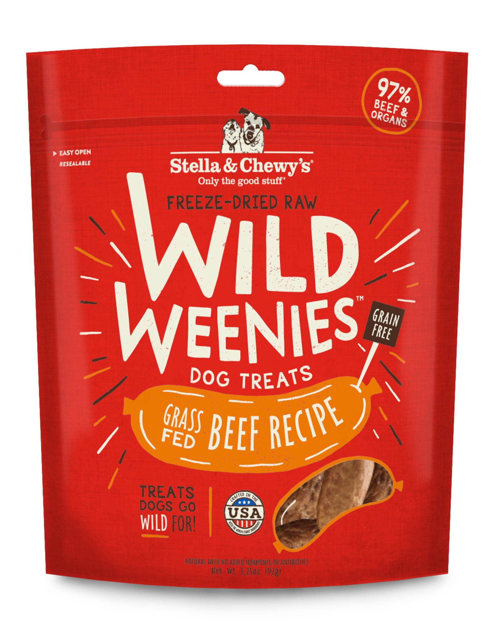 STELLA & CHEWY'S Stella & Chewy's Grass-Fed Beef Wild Weenies 3.25 oz