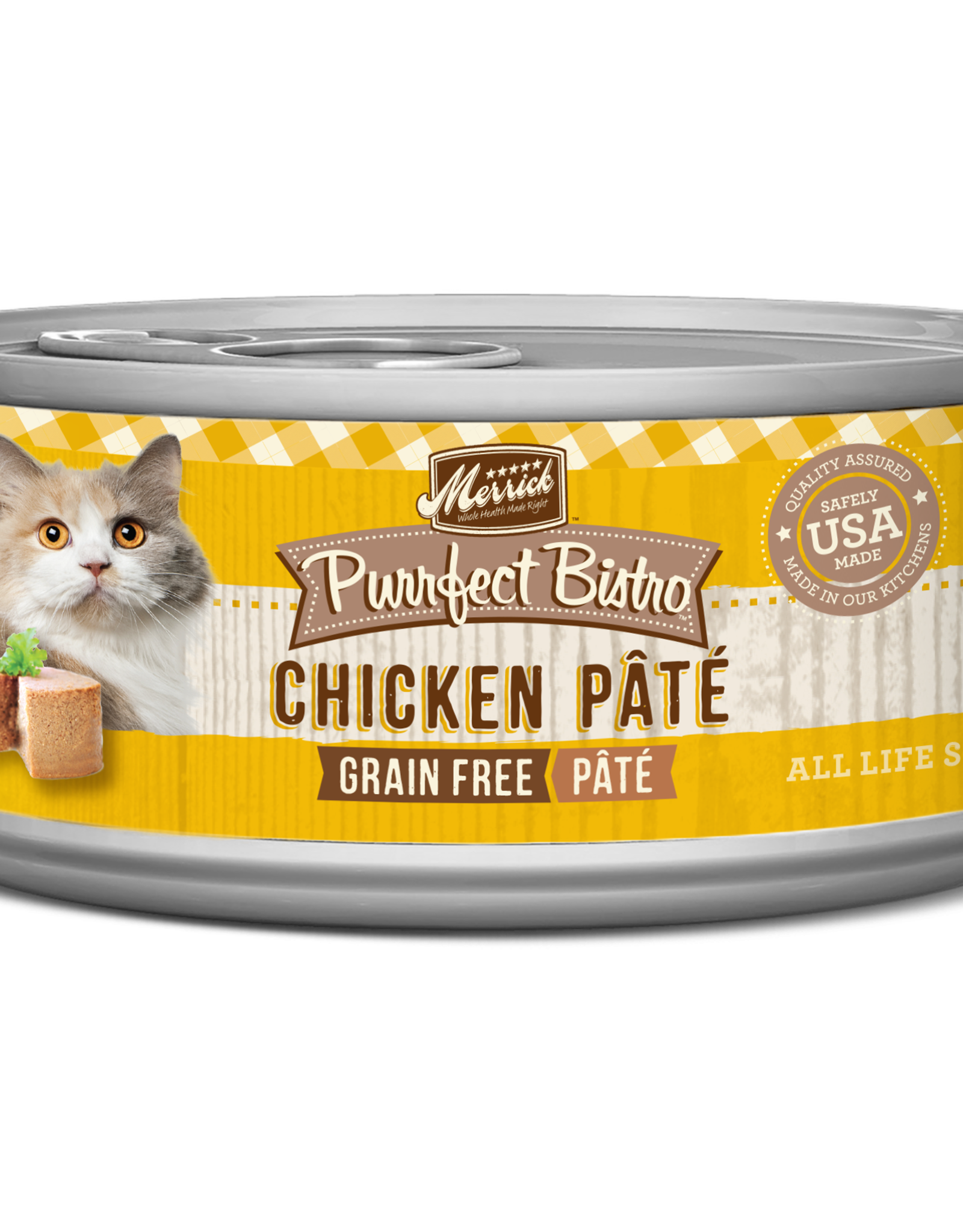 Merrick Pet Foods Merrick Purrfect Bistro Grain-Free Chicken Pate Canned Cat Food