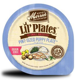 Merrick Pet Foods Merrick's Lil' Plates Grain-Free Pint-Sized Puppy Plate in Gravy Dog Food 3.5 oz