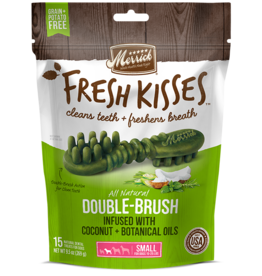 Merrick Pet Foods Merrick Fresh Kisses Double-Brush Coconut Oil & Botanicals SMALL Grain Free Dental Dog Treats