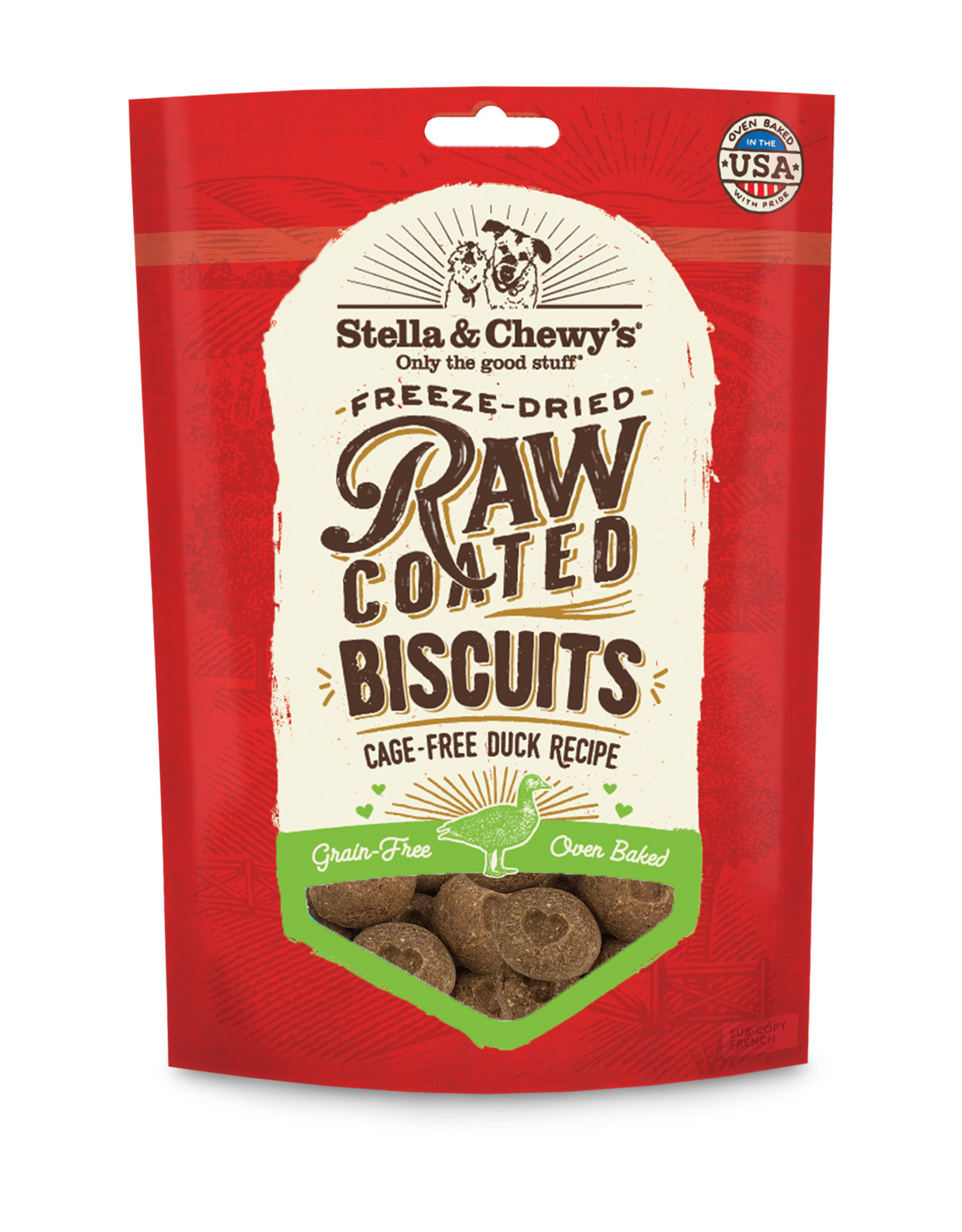 STELLA & CHEWY'S Stella & Chewy's Cage-Free Duck Raw Coated Biscuits 9oz