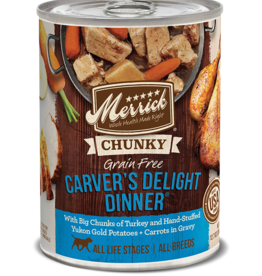 Merrick Pet Foods Merrick Chunky Grain-Free Carver's Delight Dinner Canned Dog Food 12.7 oz