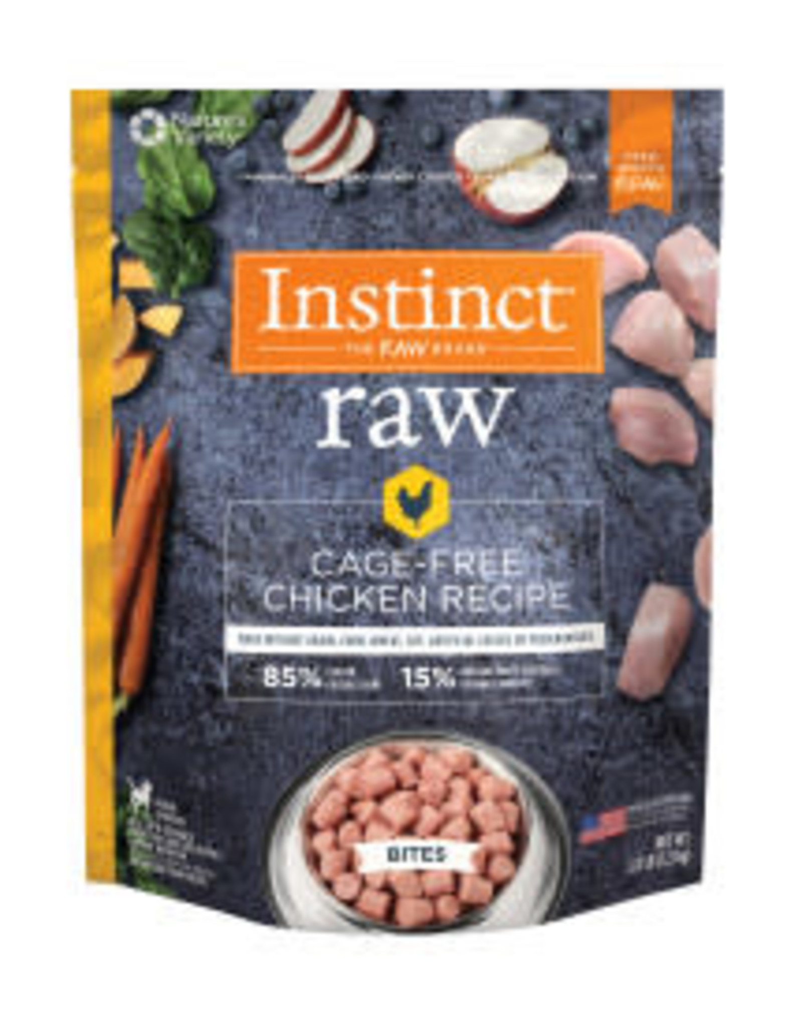 NATURE'S VARIETY Instinct Raw Frozen Chicken Bites Dog Food-Grain Free