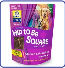 LUCY PET PRODUCTS Lucy Pet Hip to Be Square™ Chicken and Pumpkin Dog Treats 6 oz