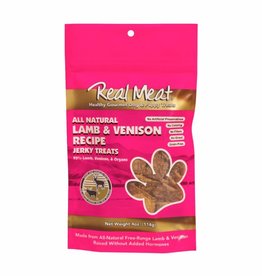 THE REAL MEAT CO The Real Meat Company Lamb & Venison Jerky Dog Treats 4 oz