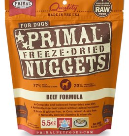 PRIMAL PET FOODS PRIMAL Raw Freeze-Dried Nuggets Canine Beef Formula