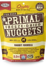 PRIMAL PET FOODS PRIMAL Raw Freeze-Dried Nuggets Canine Rabbit Formula