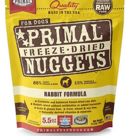 PRIMAL PET FOODS PRIMAL Raw Freeze-Dried Nuggets Canine Rabbit Formula