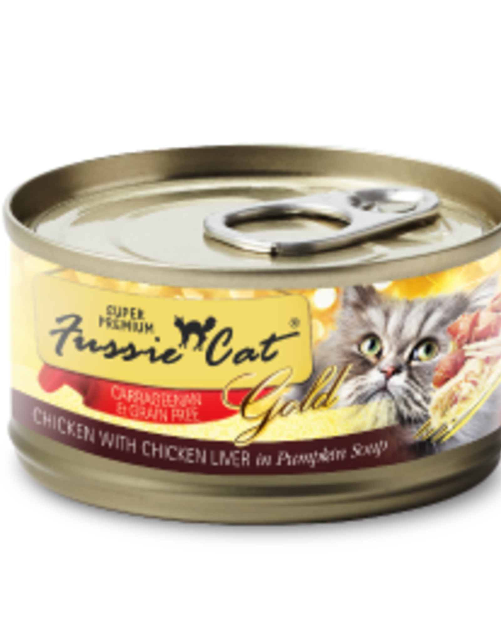 PETS GLOBAL FUSSIE CAT Super Premium Grain Free Chicken & Chicken Liver 2.8 oz