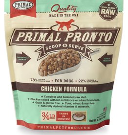 PRIMAL PET FOODS PRIMAL  Pronto Raw Frozen Canine Chicken Formula