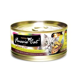 PETS GLOBAL FUSSIE CAT Premium Grain Free Tuna & Clams 2.8 oz