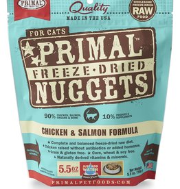 PRIMAL PET FOODS PRIMAL Raw Freeze-Dried Nuggets Feline Chicken & Salmon Formula