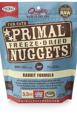 PRIMAL PET FOODS PRIMAL Raw Freeze-Dried Nuggets Feline Rabbit Formula