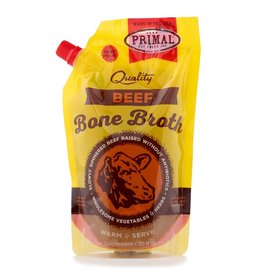 PRIMAL PET FOODS PRIMAL  20 oz. easy pour re-closable pouch Beef Bone Broth