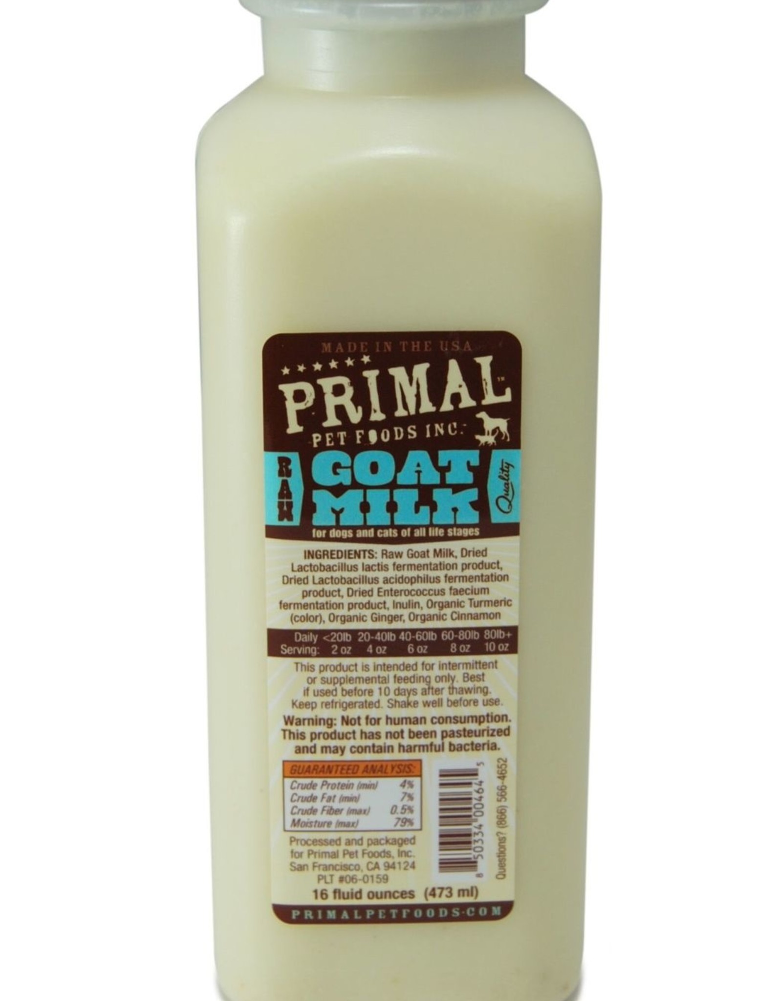 PRIMAL PET FOODS PRIMAL Raw Goat Milk