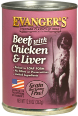 EVANGER'S Evanger's Heritage Classics for Dogs - Beef, Chicken & Liver 12.8 oz