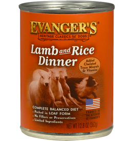 EVANGER'S Evanger's Heritage Classics for Dogs - Lamb & Rice 12.8 oz
