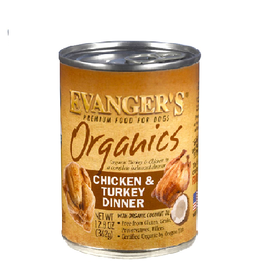 EVANGER'S Evanger's Organics Chicken & Turkey Dinner 12.8 oz