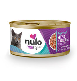 NULO Nulo Freestyle Minced Beef & Mackerel in Gravy Cat Food 3 oz