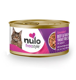 NULO Nulo Freestyle Shredded Beef & Rainbow Trout in Gravy Cat  Food 3 oz
