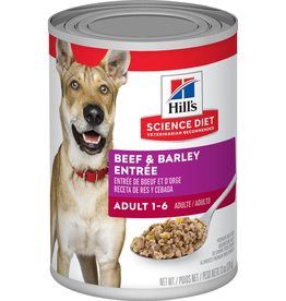 HILLS SCIENCE DIET Hill's Science Diet Adult Beef & Barley Entrée Dog Food 13 oz