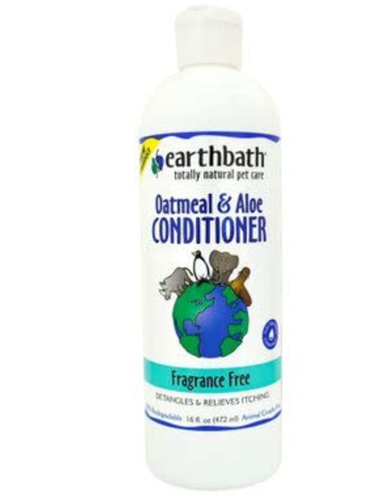 EARTHBATH Earthbath Oatmeal & Aloe Fragrance Free Dog & Cat Conditioner 16 oz