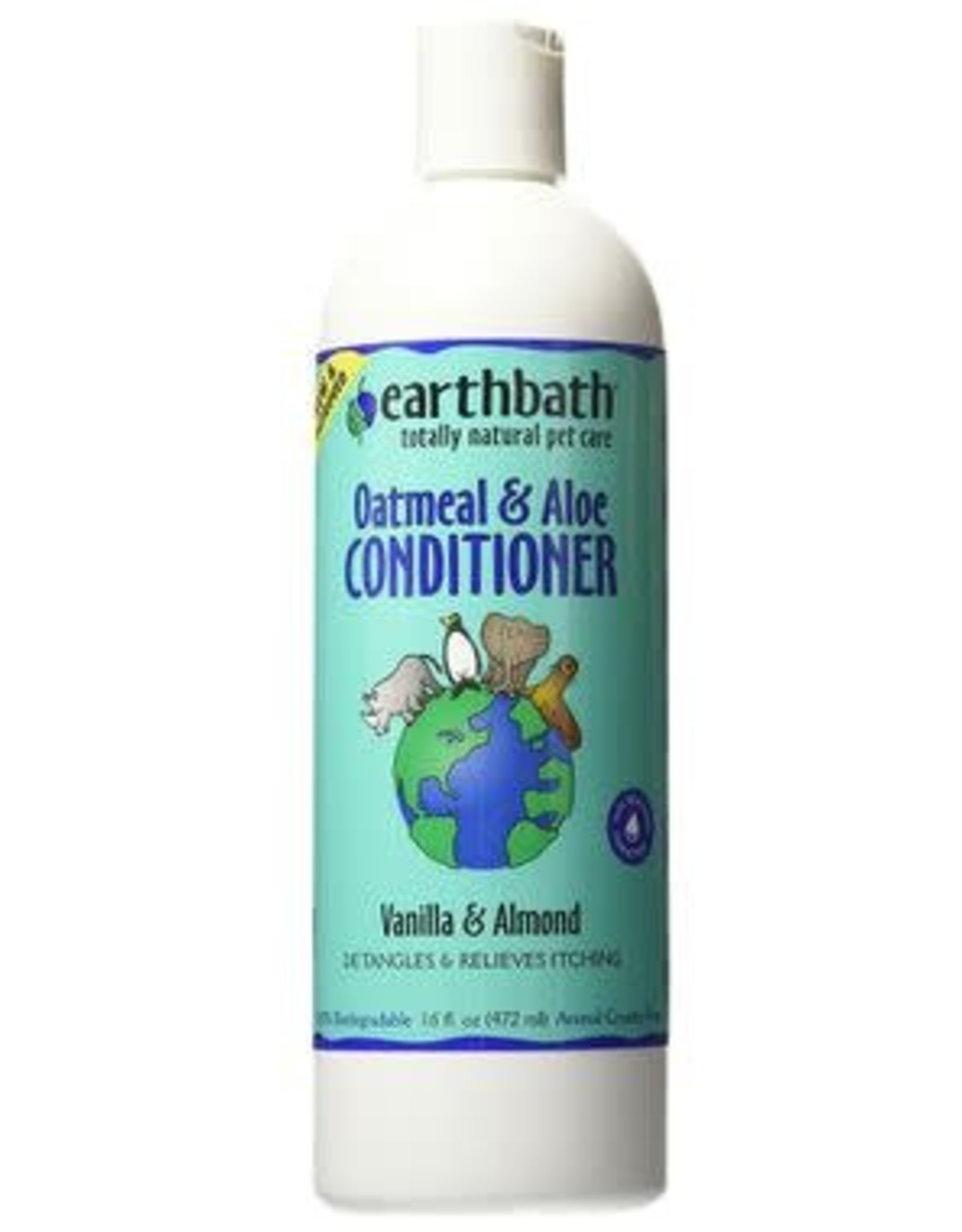 EARTHBATH Earthbath Dog & Cat Conditioner  Vanilla & Almond 16 oz