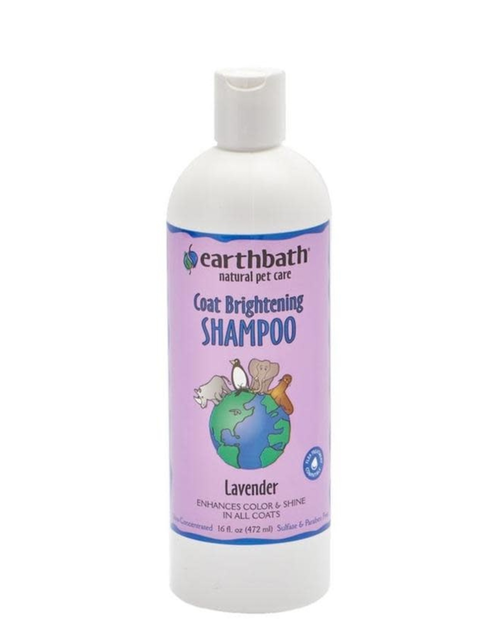 EARTHBATH Earthbath Color Coat Brightening Lavender Dog & Cat Shampoo, 16-oz