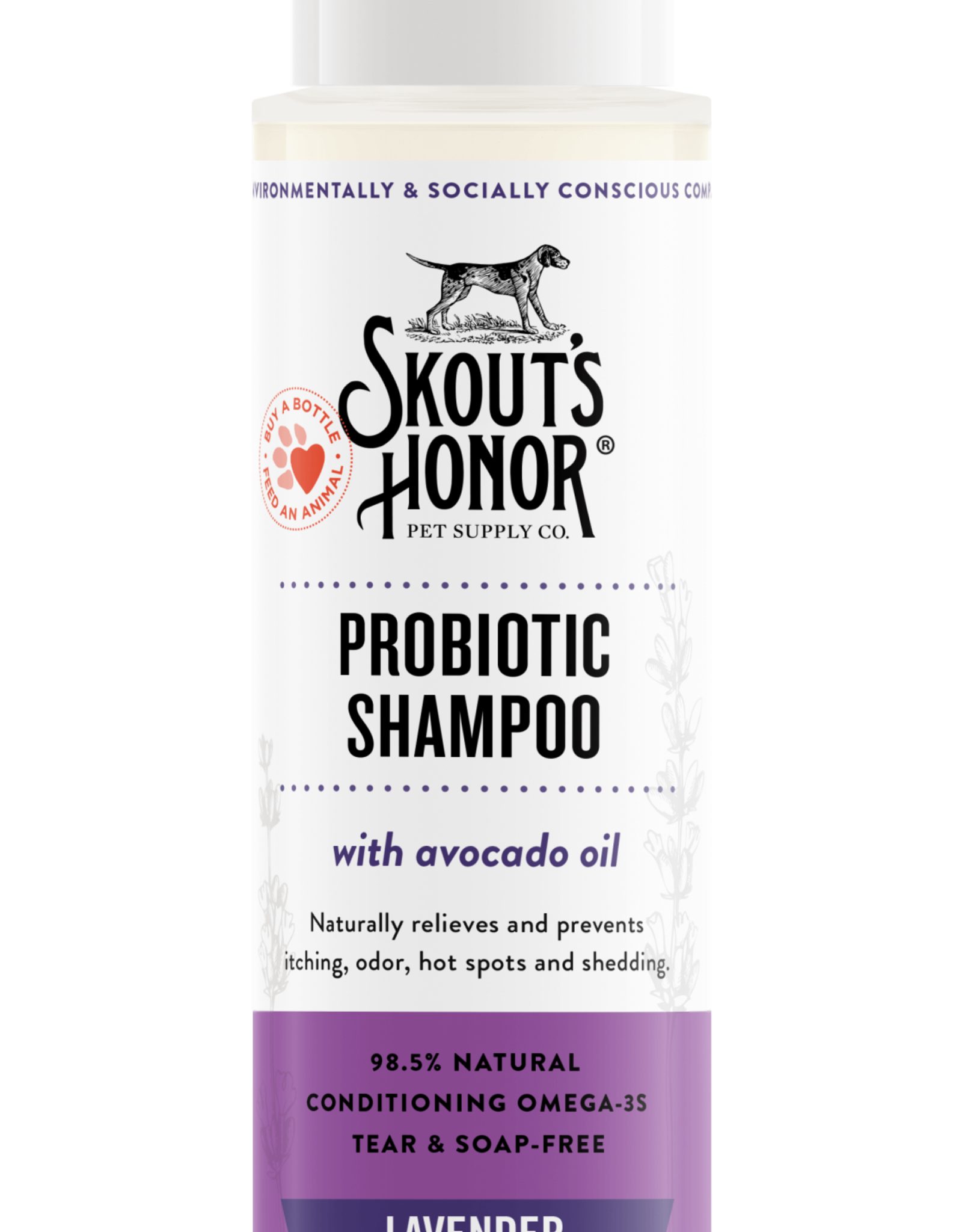 SKOUTS HONOR Skout's Honor Probiotic Lavender Pet Shampoo 16-oz bottle