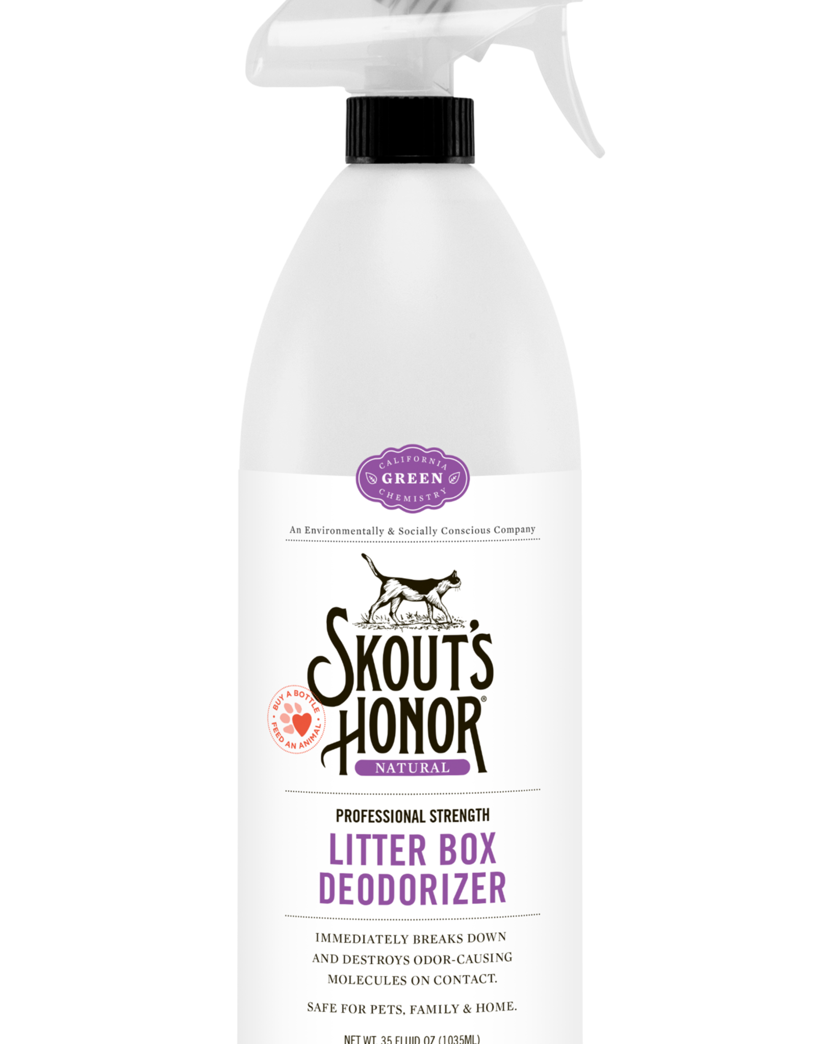 SKOUTS HONOR Skout's Honor Professional Strength Litter Box Deodorizer 35-oz