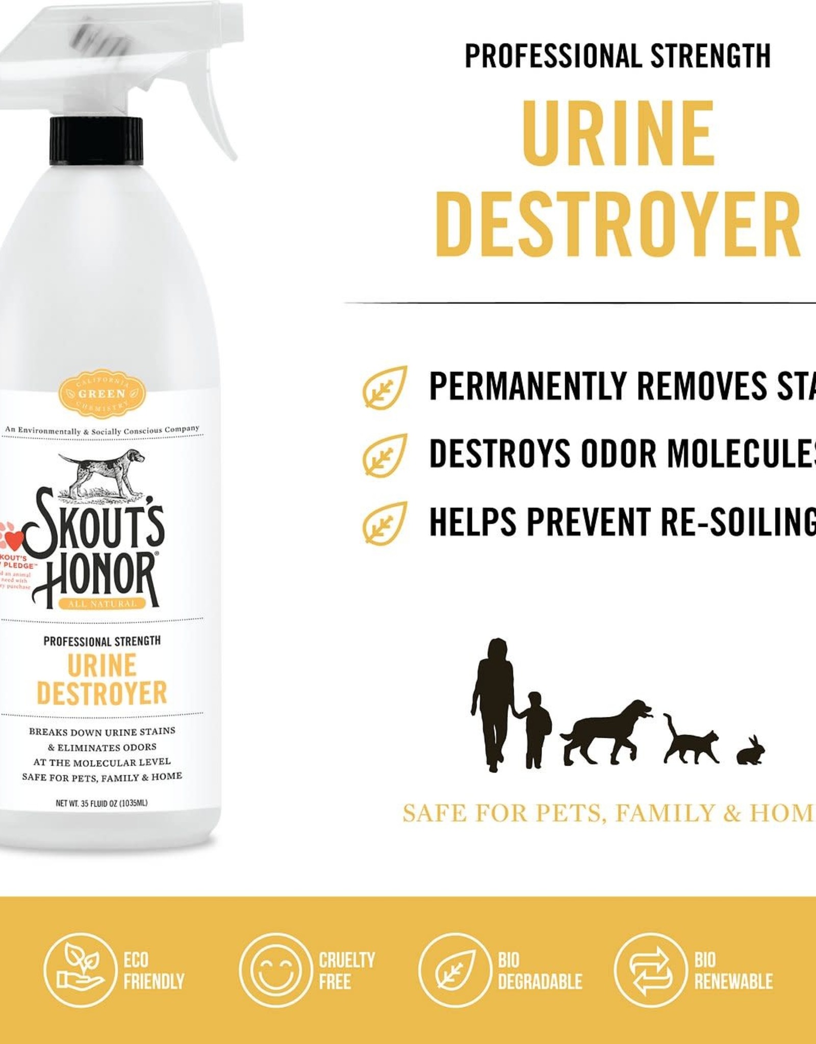 SKOUTS HONOR Skout's Honor Professional Strength Urine Destroyer 35 oz